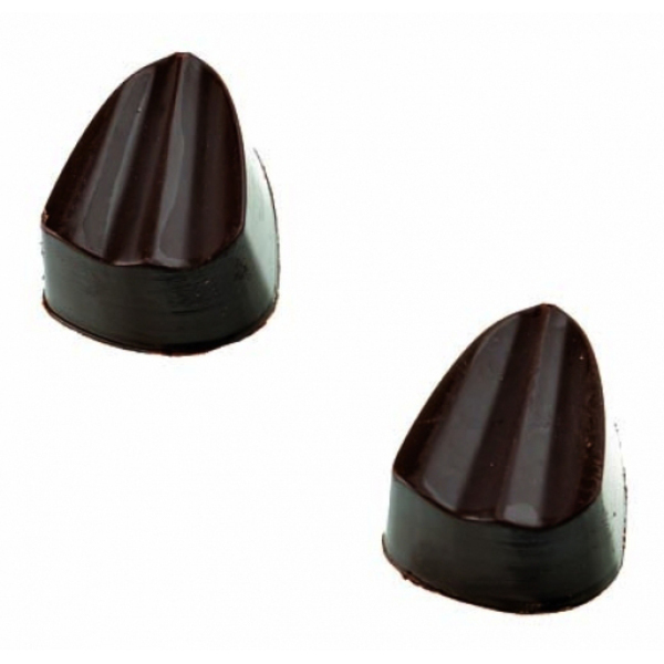 Moule Bonbon Chocolat Triangle Strié Le Comptoir de la Patisserie