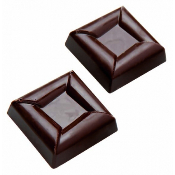 Moule Chocolat Bonbon Carré Relief Le Comptoir de la Patisserie