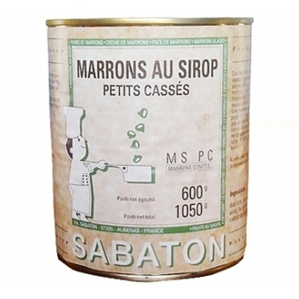 Boite Marrons au Sirop Petits Cassés Le Comptoir de la Patisserie