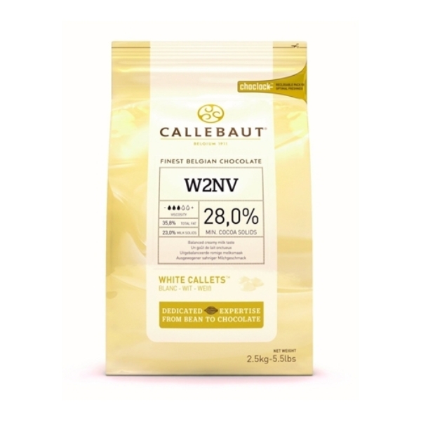Chocolat Blanc 28% Callebaut W2NV Le Comptoir de la Patisserie